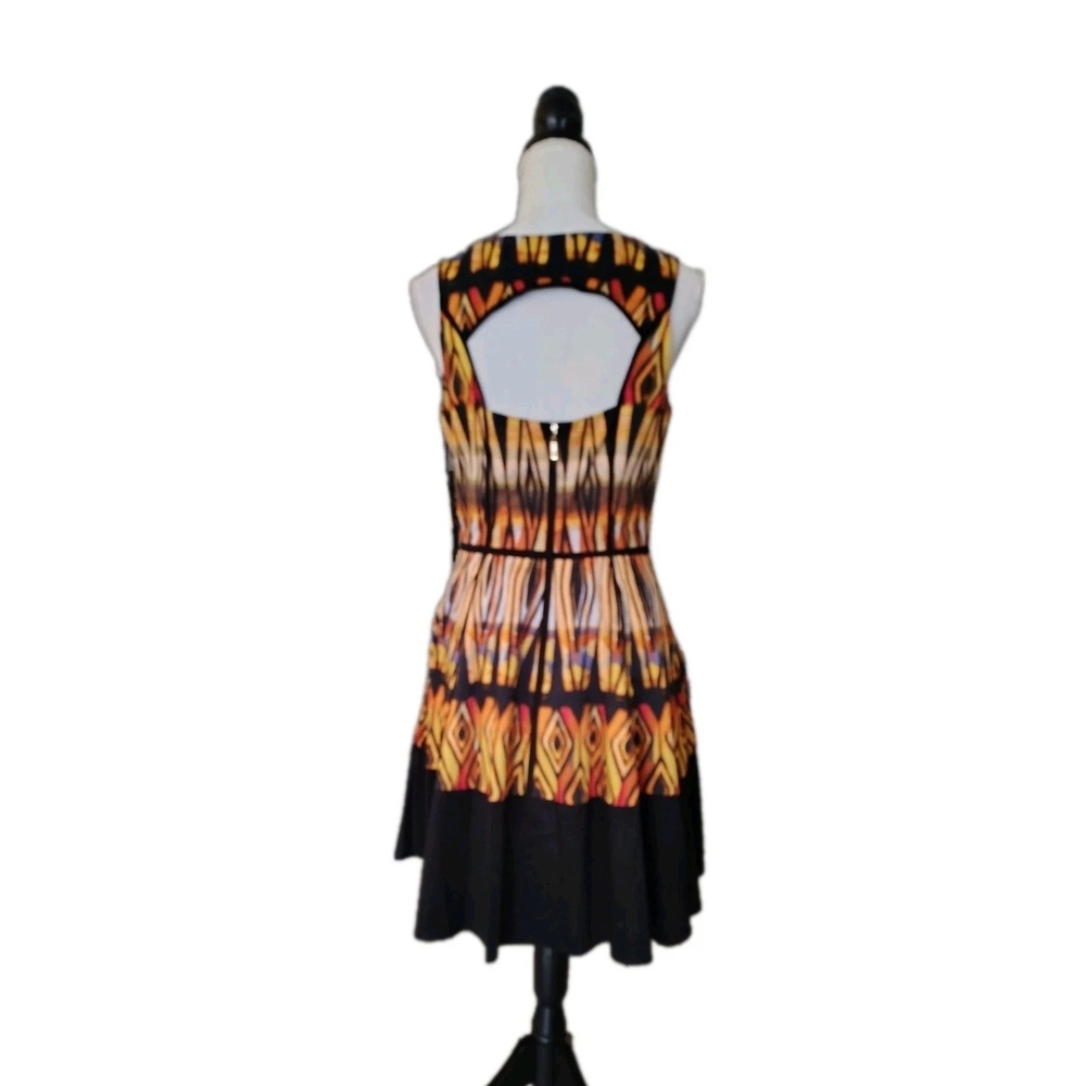 New Jessica Simpson Orange and Black Halter Sundress